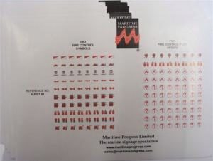Fire control pictograms to Resolution A654