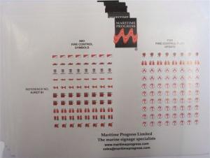Fire control pictograms to Resolution A654