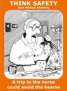 Poster, Medical attention