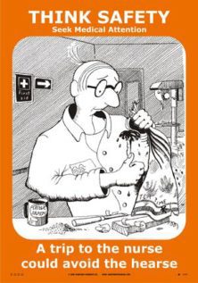 Poster, Medical attention
