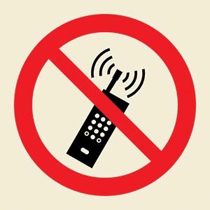 No mobile phone symbol