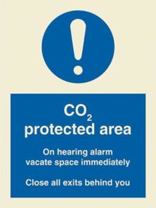 CO2 Protected area - On hearing alarm…