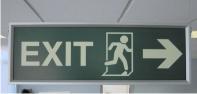 Suspended sign frame for 400 x 150mm signs