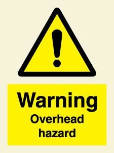 Warning Overhead hazard