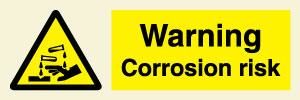 Warning Corrosion risk