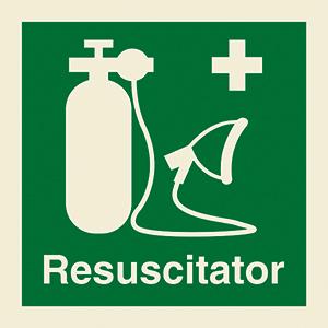 Resuscitator with text