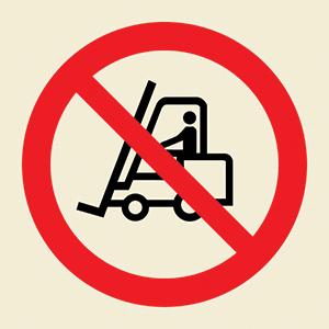 No forklift symbol