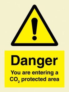 Danger You are entering a CO2 protected area