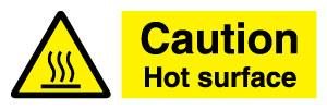 Caution Hot surface