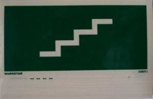 LLL sign stairs down left