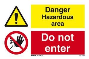 Danger Hazardous area / Do not enter