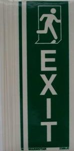 LLL vertical exit sign for running man right