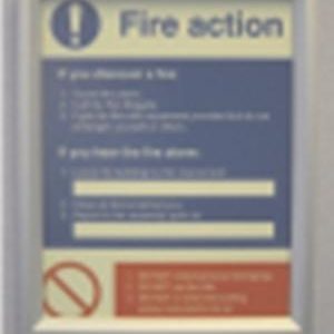 Wall mounted sign frame for 250 x 200mm signs