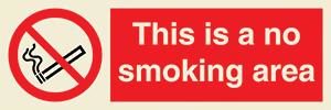 This is a no smoking area + symbol