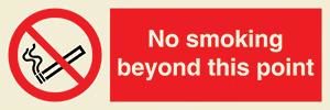 No smoking beyond this point + symbol