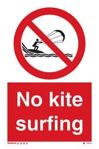 No kite surfing