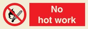 No hot work + symbol