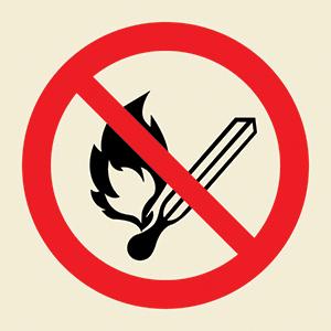 No naked lights symbol