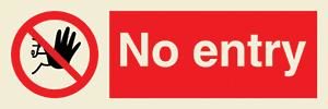 No entry + symbol