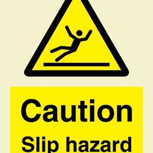 Caution Slip hazard