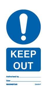 Tie tag, Keep out - Pack of 10