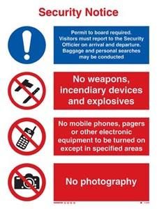 ISPS Security notice