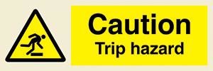 Caution Trip hazard