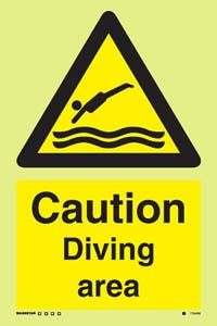 Caution diving area