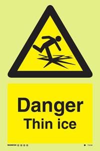 Danger Thin ice