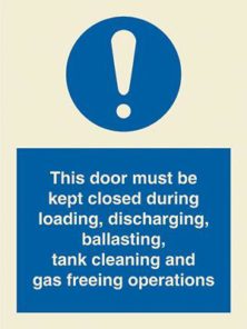 This door must be kept closed during cargo…