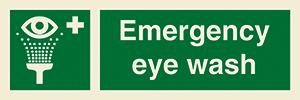 Emergency eye wash