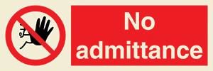No admittance + symbol