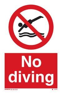 No diving