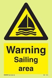 Warning sailing area
