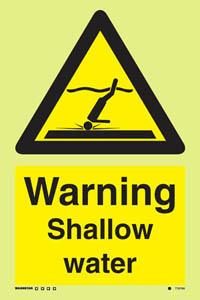 Warning shallow water