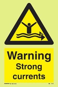 Warning strong currents