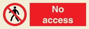 No access + symbol