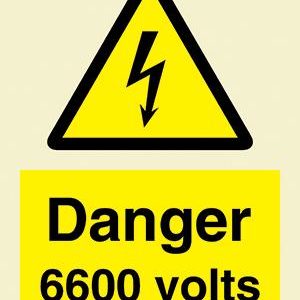 Danger 6600 volts