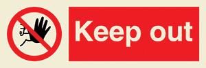Keep out + symbol
