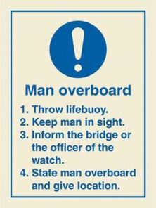 Man overboard instructions