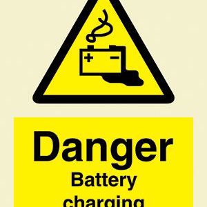 Danger Battery Charging