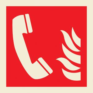 Fire telephone symbol