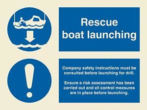 Rescue Boat Launching + Procedure