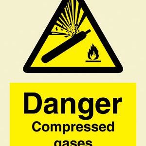 Danger Compressed gases