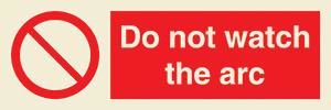 Do not watch the arc + symbol