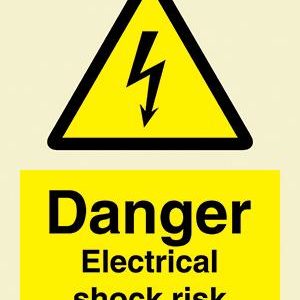 Danger Electric shock risk
