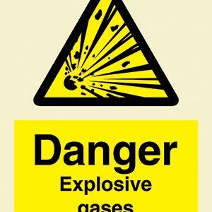 Danger Explosive gases