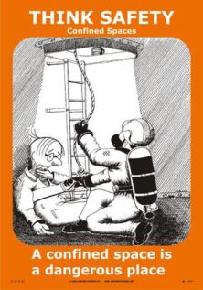 Poster, Confined spaces