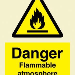 Danger Flammable atmosphere