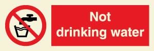 Not drinking water